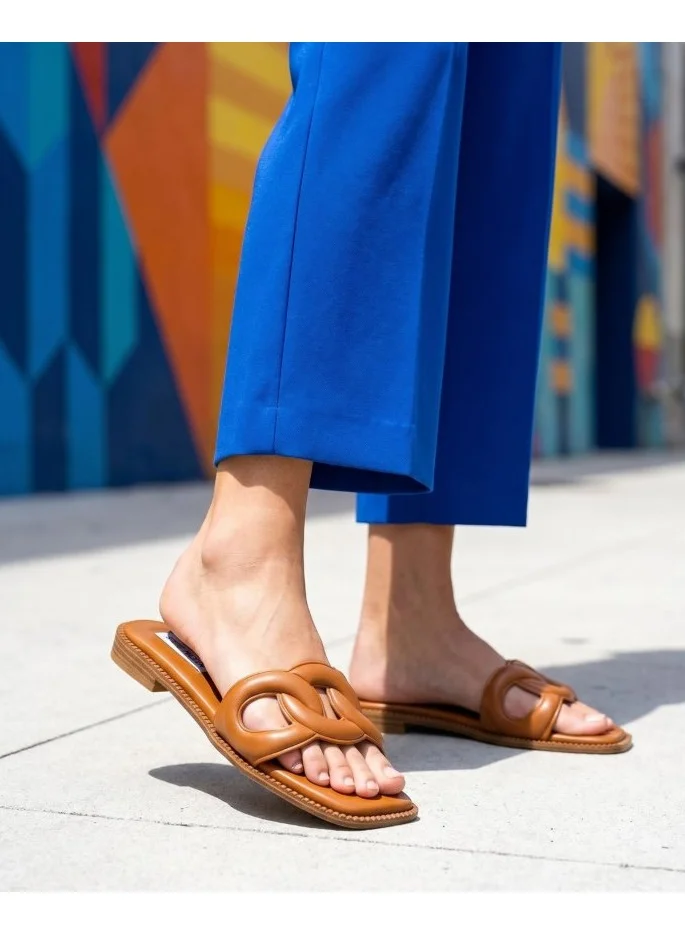 Steve Madden BROWN Steve Madden Stash Women's Brown Flat Sandals for Women | Best Price UAE