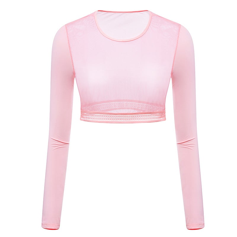 Generic Womens Golf Sun Protection UV Ice Silk Base Shirt Pink