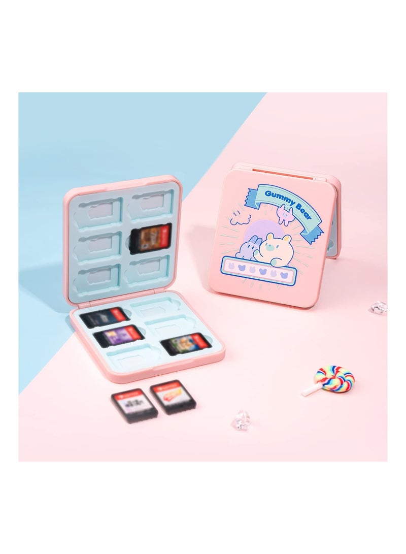 واي آند دي Game Card Case for Nintendo Switch, Protective and Shockproof Portable with 12 Slots Carrying Storage Box Gummy Bear [video game] - Image 5