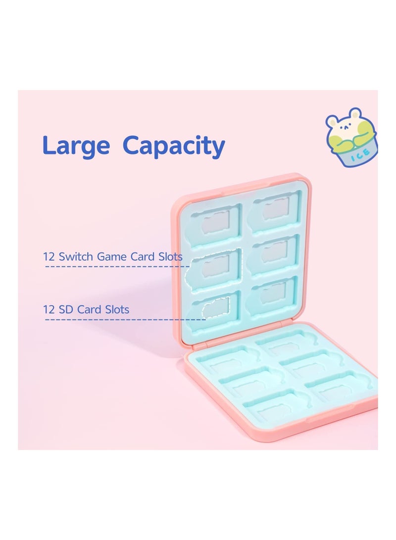 واي آند دي Game Card Case for Nintendo Switch, Protective and Shockproof Portable with 12 Slots Carrying Storage Box Gummy Bear [video game] - Image 4