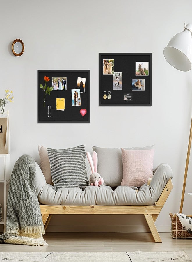 DAHAPYBOO Cork Board with Linen Black 2Pack,Bulletin Board 23"x17", Corkboards for Office Home School Message Board or Vision Board Decoration. - Image 4