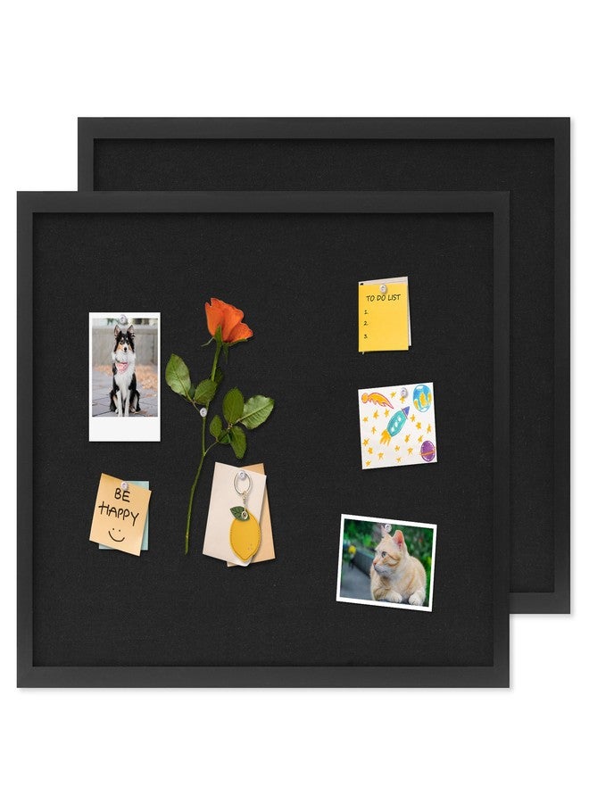 DAHAPYBOO Cork Board with Linen Black 2Pack,Bulletin Board 23"x17", Corkboards for Office Home School Message Board or Vision Board Decoration. - Image 1