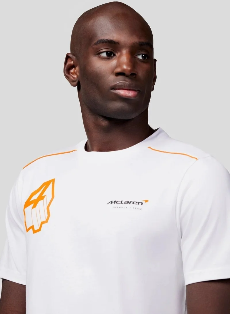 Mclaren  McLaren Unisex Core Driver Lando Norris Graphic Short Sleeve T-Shirt for Women | Best Price UAE