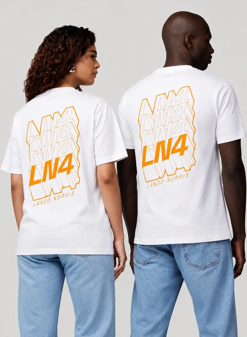 Mclaren  McLaren Unisex Core Driver Lando Norris Graphic Short Sleeve T-Shirt for Women | Best Price UAE