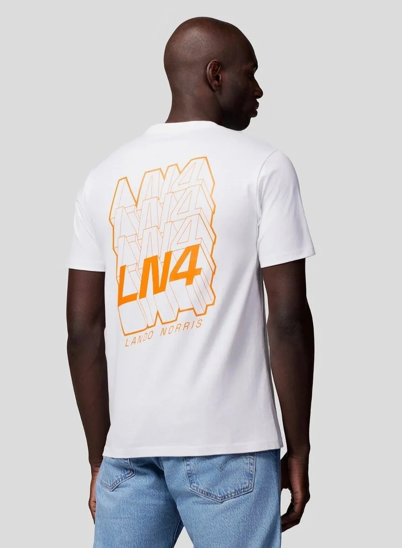 Mclaren  McLaren Unisex Core Driver Lando Norris Graphic Short Sleeve T-Shirt for Women | Best Price UAE