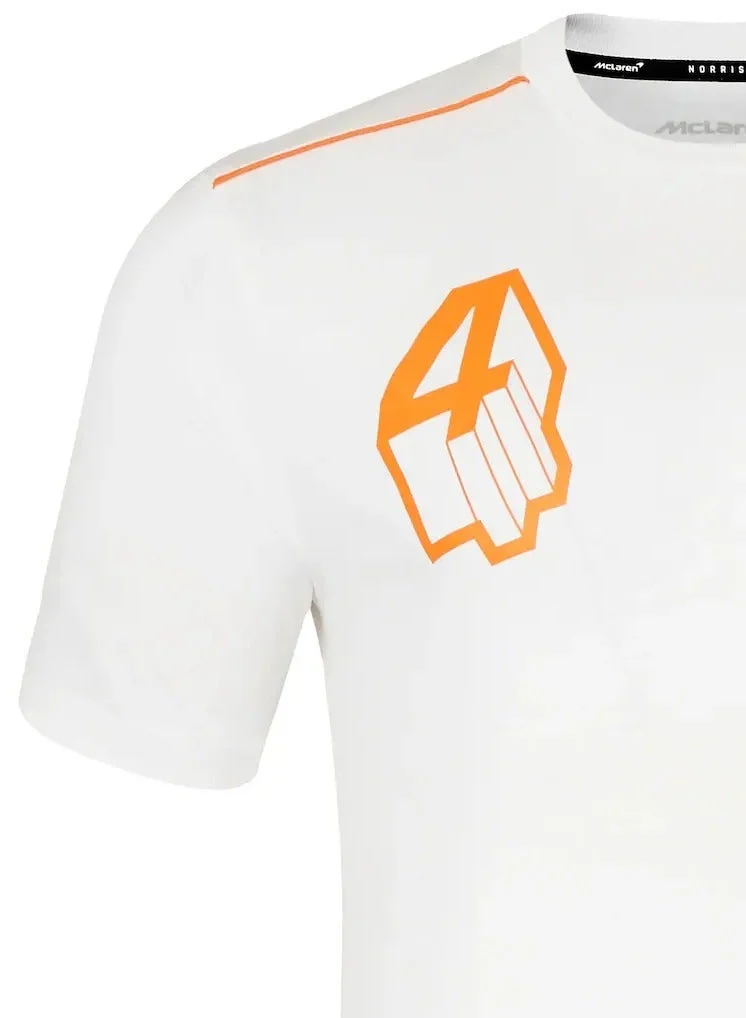 Mclaren  McLaren Unisex Core Driver Lando Norris Graphic Short Sleeve T-Shirt for Women | Best Price UAE