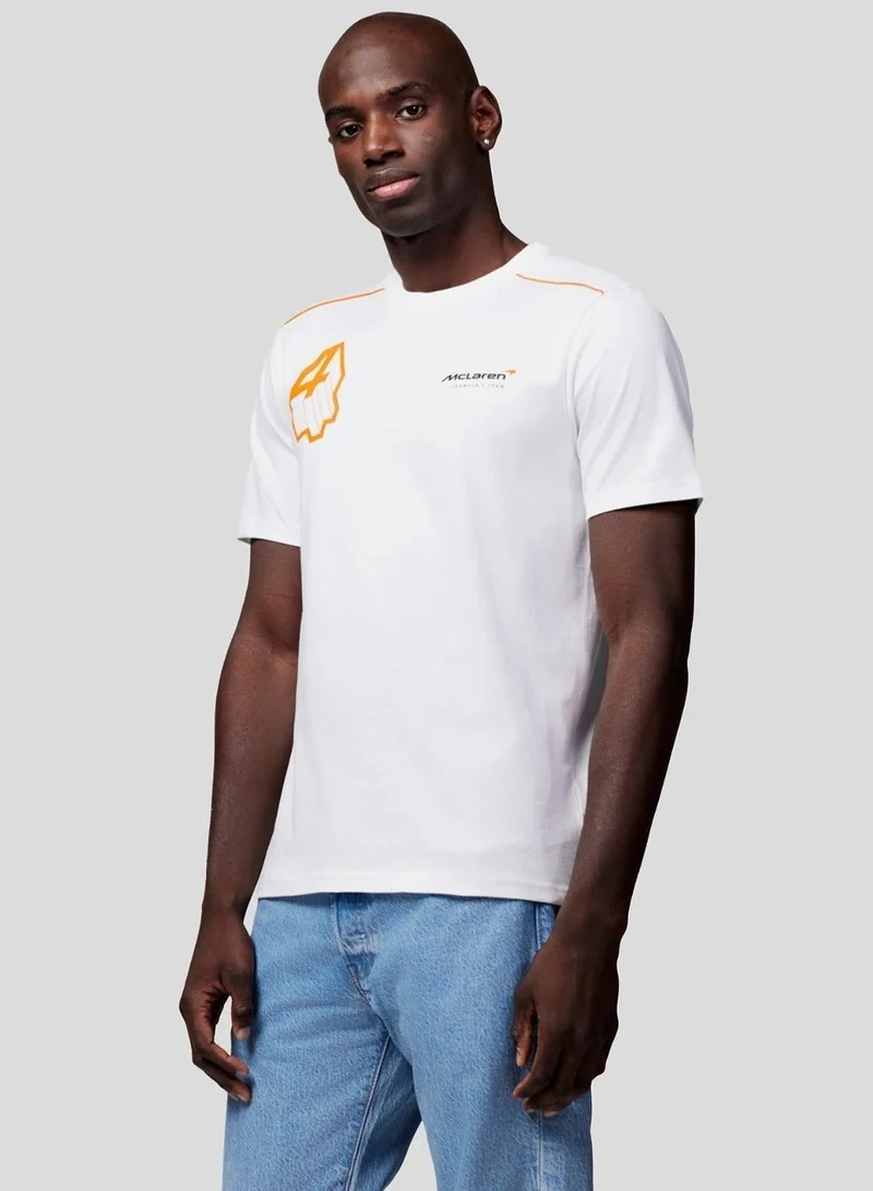 Mclaren  McLaren Unisex Core Driver Lando Norris Graphic Short Sleeve T-Shirt for Women | Best Price UAE