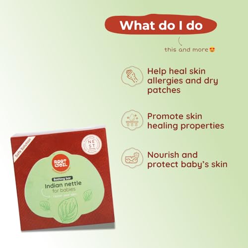 ROOT and SOIL - Indian Nettle Absolute Bathing Bar for Babies (Kuppaimeni) - 100 G | Newborn & infant Friendly | 100% Natural & Herbal | Sulphate-free | Cruelty-Free | No Preservatives. - Image 4