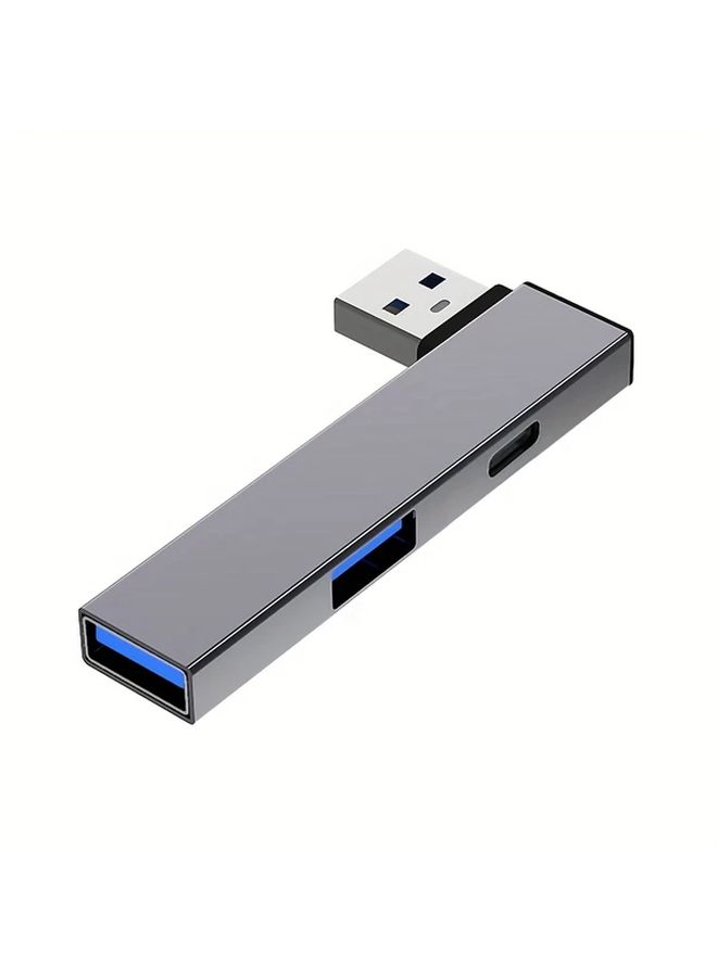USB 3.0 و2.0 Hub بتصميم أنيق من سبائك الألومنيوم لتوسيع أجهزة الكمبيوتر المحمولة والكمبيوتر الشخصي - Image 3