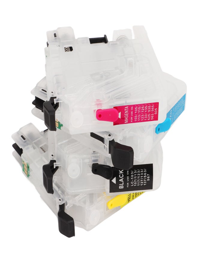4 Colors Ink Cartridges with Permanent Chip Printer Refill Box Replacement Black Cyan Magenta Yellow LC223 - Image 4