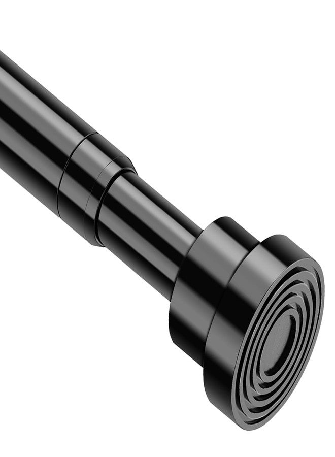 MOEROTER Spring Tension Curtain Rod 18 to 28 Inch Adjustable Small Curtain Rod No Drilling Short Black Expandable Tension Rods for Window, Cupboard, Closet, Wardrobe, DIY Projects - Image 1
