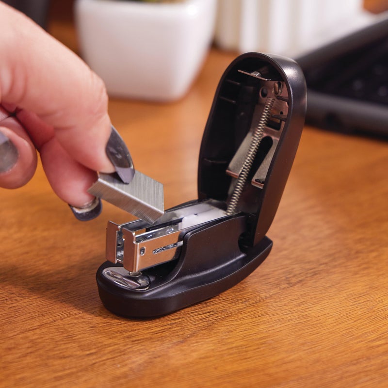 Swingline Tot Mini Stapler, 12 Sheet Capacity, Jam Free, includes 1000 Staples and Built-In Staple Remover, Black (79171) - Image 4