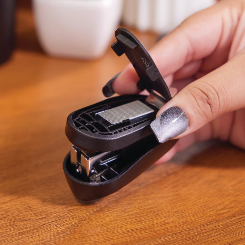 Swingline Tot Mini Stapler, 12 Sheet Capacity, Jam Free, includes 1000 Staples and Built-In Staple Remover, Black (79171) - Image 5