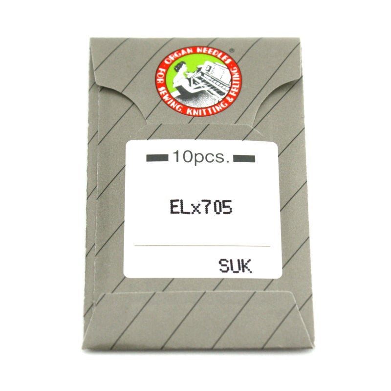 Organ 10Pk Organ ELX705SUK Ball Point Portable Serger Coverstitch Machine Needles - Image 3