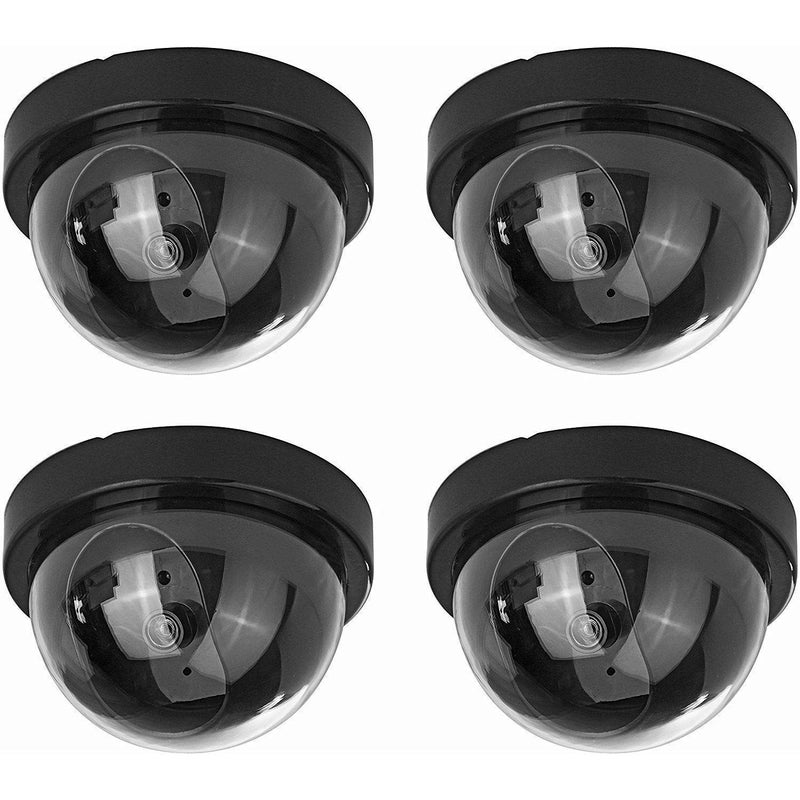 Kalitus CCTV Dome Camera with Blinking Red LED Light for Home Or Office Security Camera Black 4 Pieces - Image 1