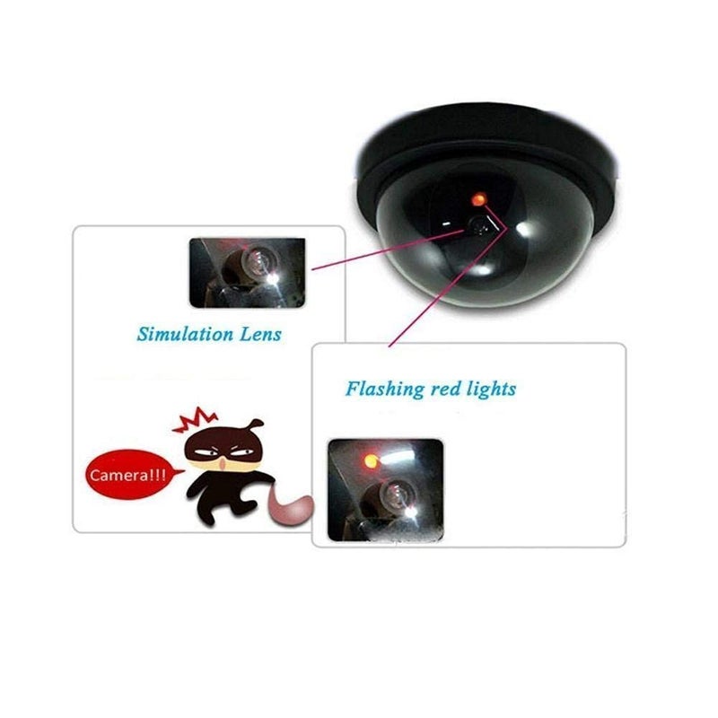 Kalitus CCTV Dome Camera with Blinking Red LED Light for Home Or Office Security Camera Black 4 Pieces - Image 4