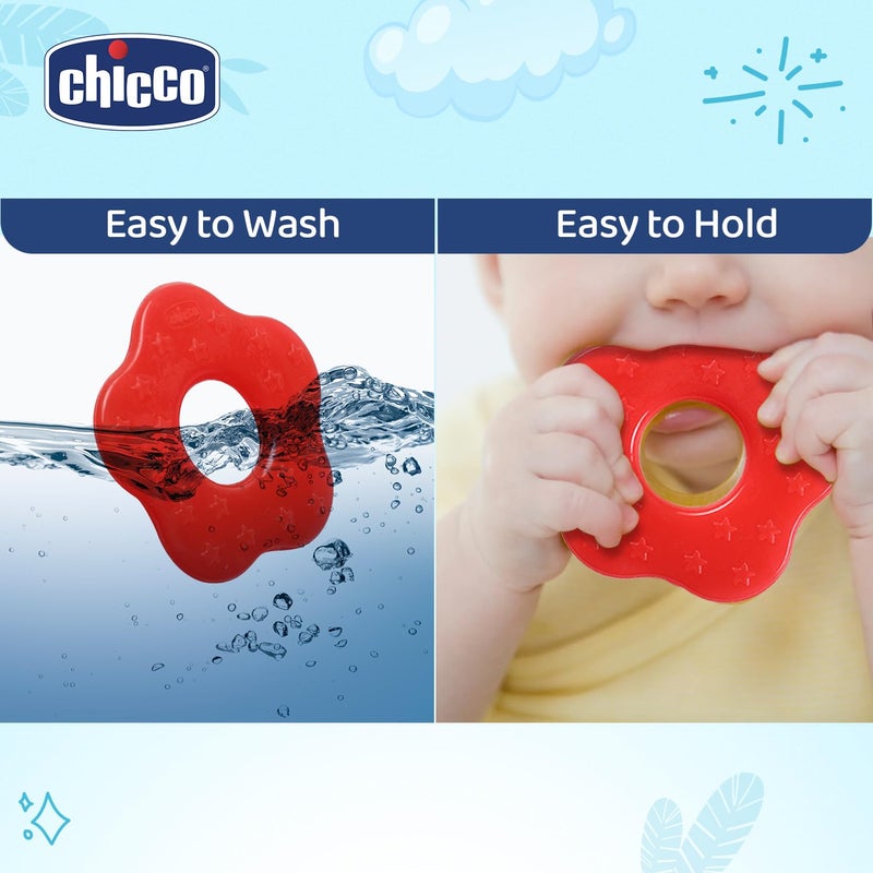 Chicco Teether Supersoft Star 2M+ 2Pc Red + Green - Image 5