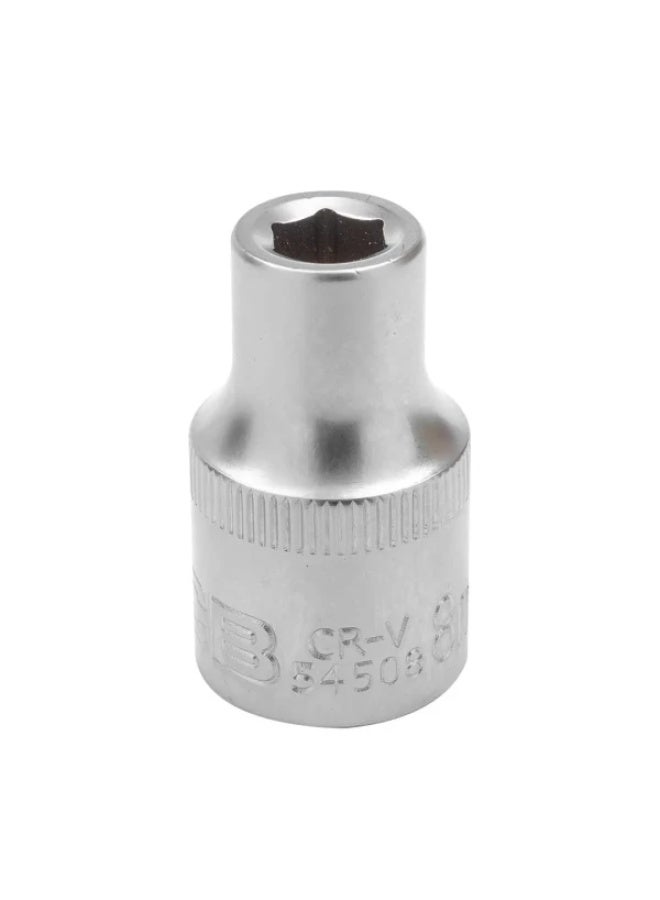 Socket 1/2", 8mm (6 point)