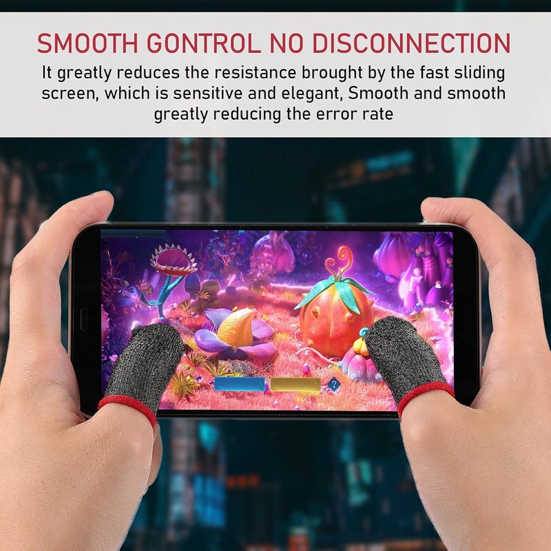 Geyoga 40 Pieces Gaming Finger Sleeve for Thumb Sleeves Mobile Gaming Finger Protector(Rich Colors) - Image 4