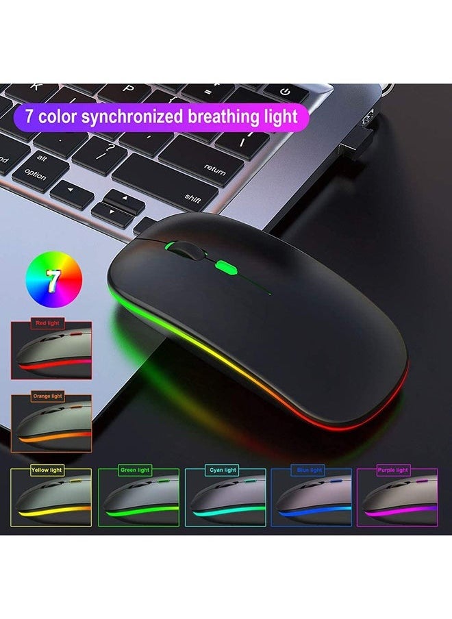 Haidue - 600.0 mAh M40 Ultra-Thin Wireless Mouse Black - Image 1