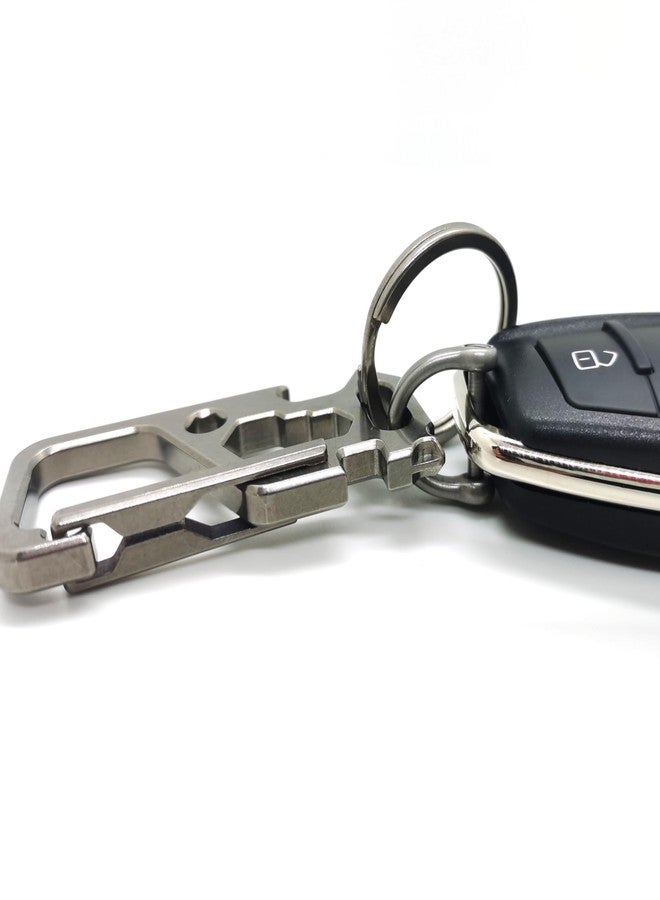 ResafeLy Titanium Carabiner Clips D Ring,Heavy Duty Keychain,EDC caribiner,Multifunctional Keychain. - Image 2