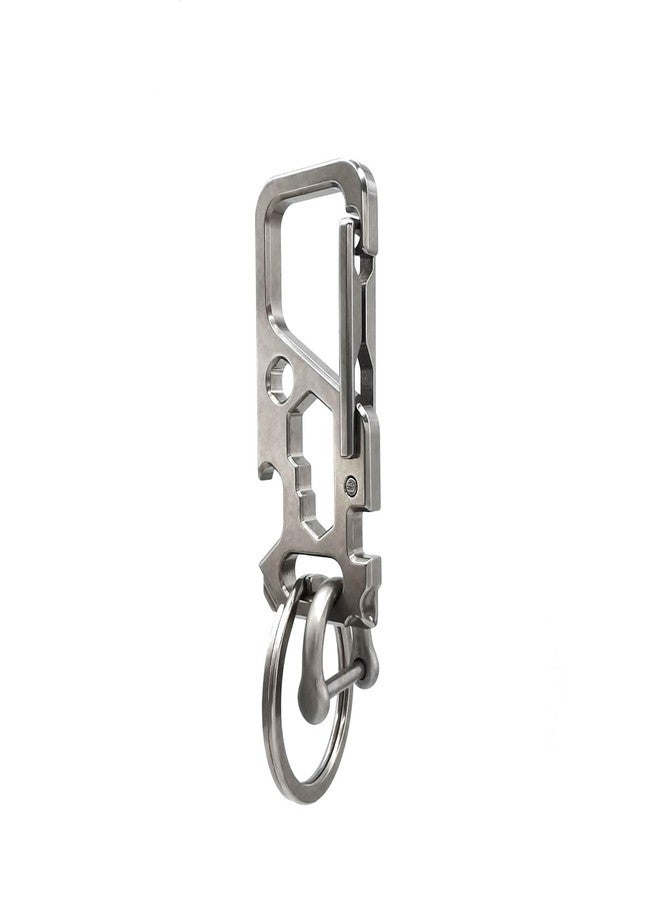 ResafeLy Titanium Carabiner Clips D Ring,Heavy Duty Keychain,EDC caribiner,Multifunctional Keychain. - Image 1