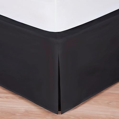 Bed Maker's Bed Maker’s Never Lift Your Mattress Bed Skirt, Designed for Box Spring Beds, Split Corners, 14 Inch Drop Length, Queen, Black - Image 1