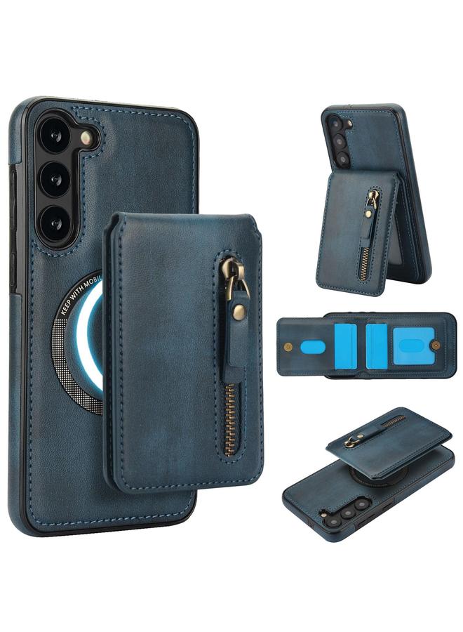 اس-توب جراب لهاتف Samsung Galaxy A14 4G / 5G بسحاب ومحفظة من الجلد مع غطاء خلفي MagSafe مقسم - Image 1