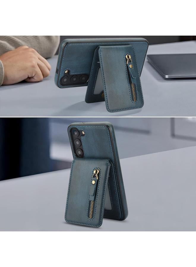 اس-توب جراب لهاتف Samsung Galaxy A14 4G / 5G بسحاب ومحفظة من الجلد مع غطاء خلفي MagSafe مقسم - Image 4