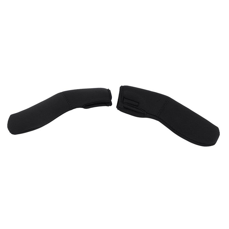 GLOGLOW 2 Pack Baby Stroller Armrest Cover, Removable Zipper Crossbar Elastic Protector Sleeve, Universal Fit for Most Strollers, Stroller Accessories, Black - Image 3