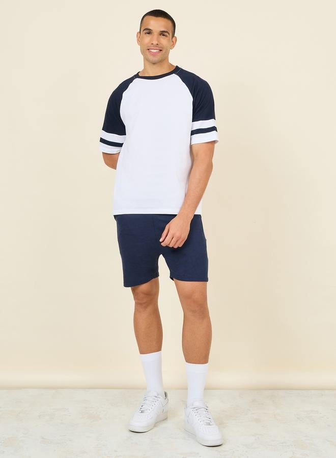 Styli Oversized Back Varsity Print Raglan Sleeves T-Shirt - Image 2