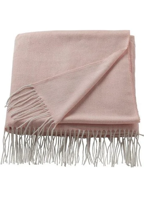 أيكيا TV Blanket, Sofa Cover Meridyendukkan Tasseled Cover Powder Pink 120X160 cm