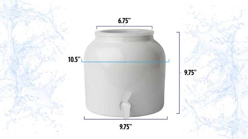 New Wave Enviro Porcelain Water Dispenser, Classic White - Image 3