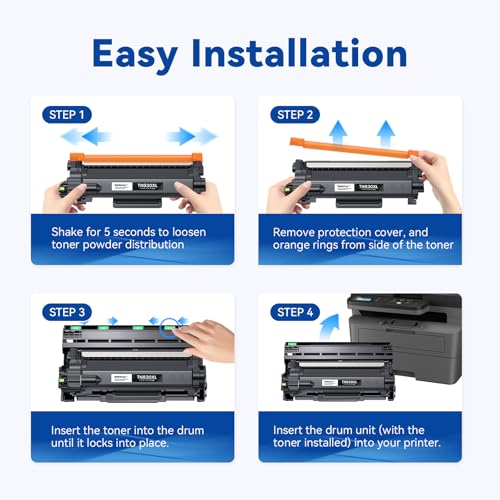 belietop Compatible TN830XL Toner Cartridge High Yield Replacement for Brother TN830 TN-830 TN830 XL TN-830XL use with HL-L2460DW DCP-L2640DW HL-L2405W MFC-L2820DW HL-L2480DW Printer (1 Black 3000 Pages) - Image 4