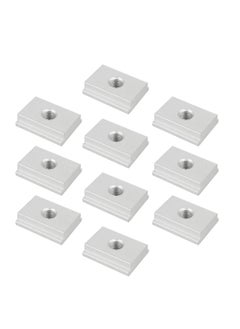 Generic M8 T Slot Nut, 10 Pieces Aluminium Sliding T-nut Threaded T Track Sliding Nut T Sliding Nut Block for Woodworking Tool Slot Fastener  - Image 1
