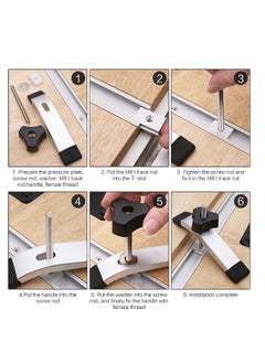 Generic M8 T Slot Nut, 10 Pieces Aluminium Sliding T-nut Threaded T Track Sliding Nut T Sliding Nut Block for Woodworking Tool Slot Fastener  - Image 5
