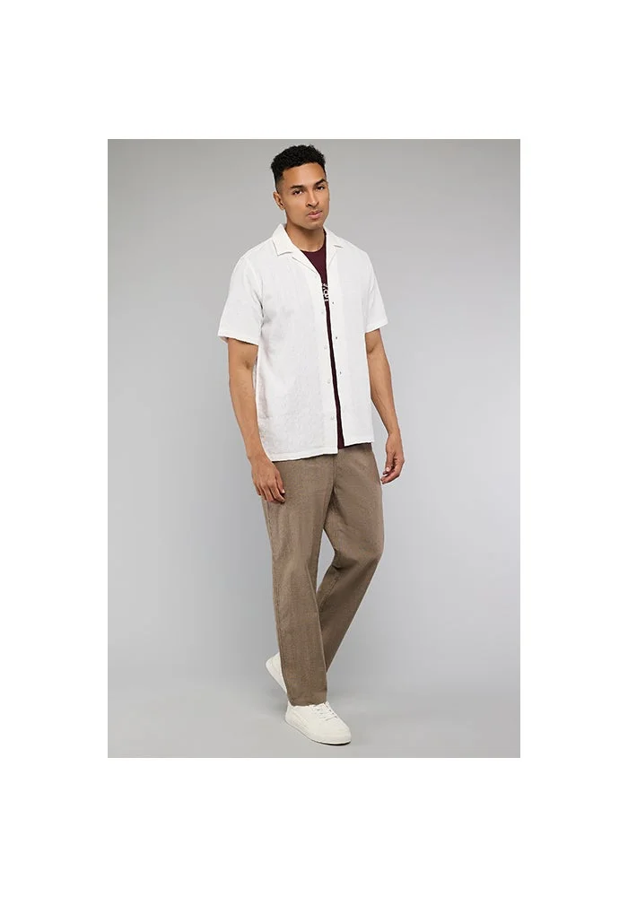 R&b Solid Loose Fit Pants with Elastic Waist