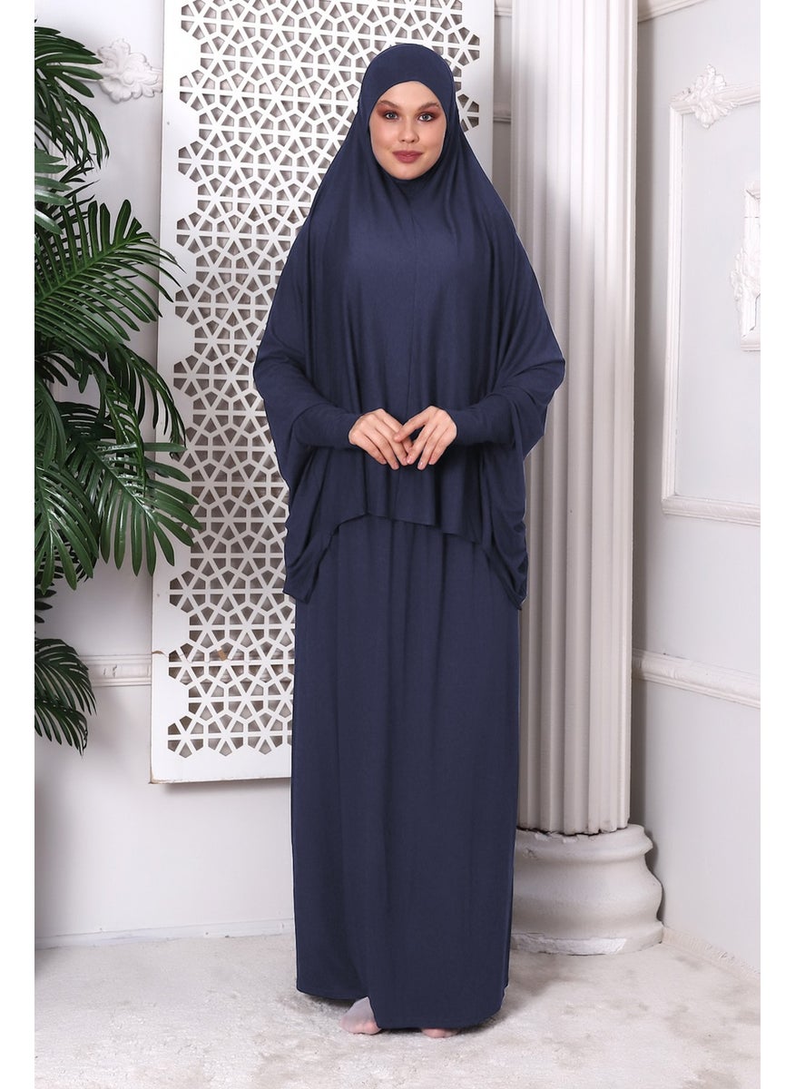 İhvan Online Two Piece Practical Prayer Dress 8016 Smoked  - Image 1