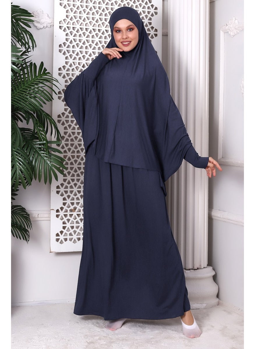 İhvan Online Two Piece Practical Prayer Dress 8016 Smoked  - Image 2