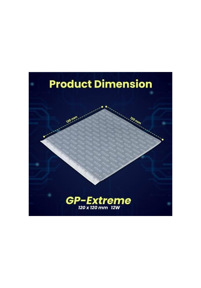 Gelid Solutions GP-Extreme 12W Thermal Pad 120x120x0.5mm - Excellent Heat Conduction and Easy Installation - Image 3