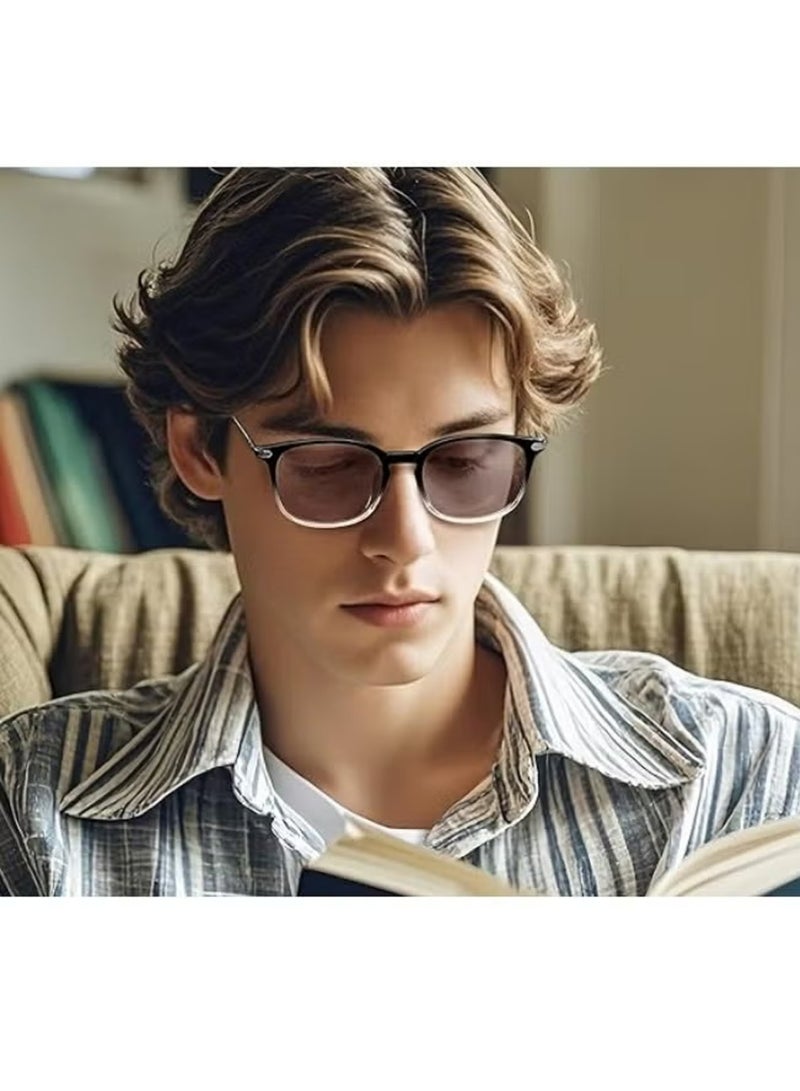 بولوز ضوئية ضوئية زرقاء حجب النظارات للرجال النساء مكافحة الضوء الأزرق النظارات الألعاب الشفافة الزجاج واضحة الكلاسيكية فوق خفيفة الوزن التلفزيون الكمبيوتر الكمبيوتر المحمول مكافحة التعب العين - Image 3