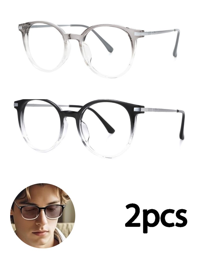 بولوز ضوئية ضوئية زرقاء حجب النظارات للرجال النساء مكافحة الضوء الأزرق النظارات الألعاب الشفافة الزجاج واضحة الكلاسيكية فوق خفيفة الوزن التلفزيون الكمبيوتر الكمبيوتر المحمول مكافحة التعب العين - Image 1