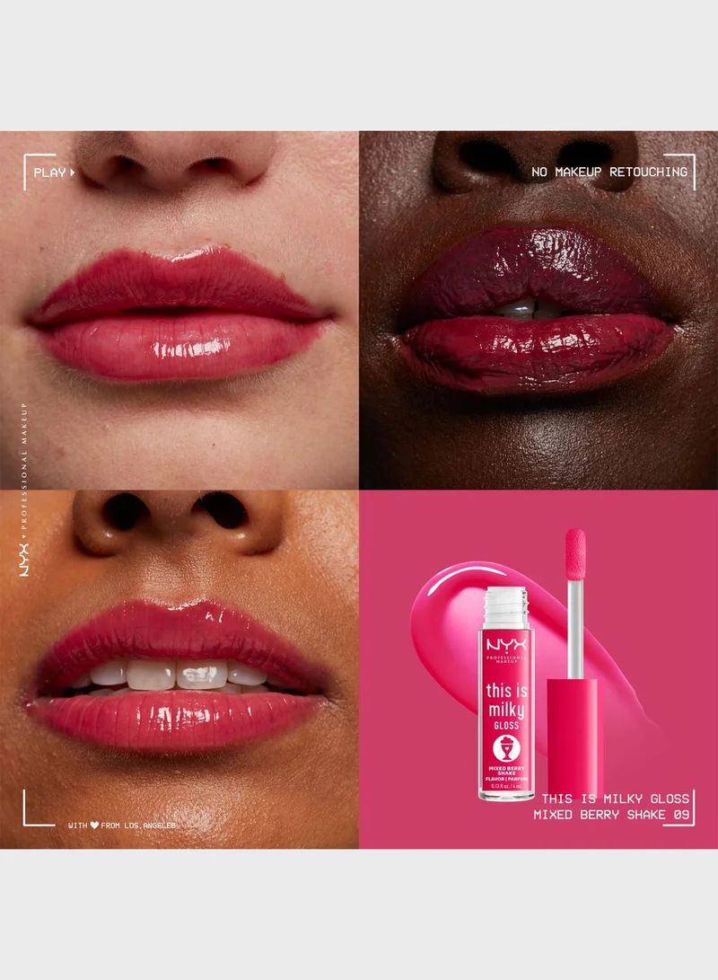 NYX PROFESSIONAL MAKEUP This Is Milky Gloss - Mixed Berry Shake