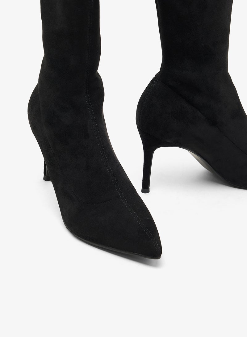 ايلا بوت كاحل بكعب خنجري مدبب - Image 4