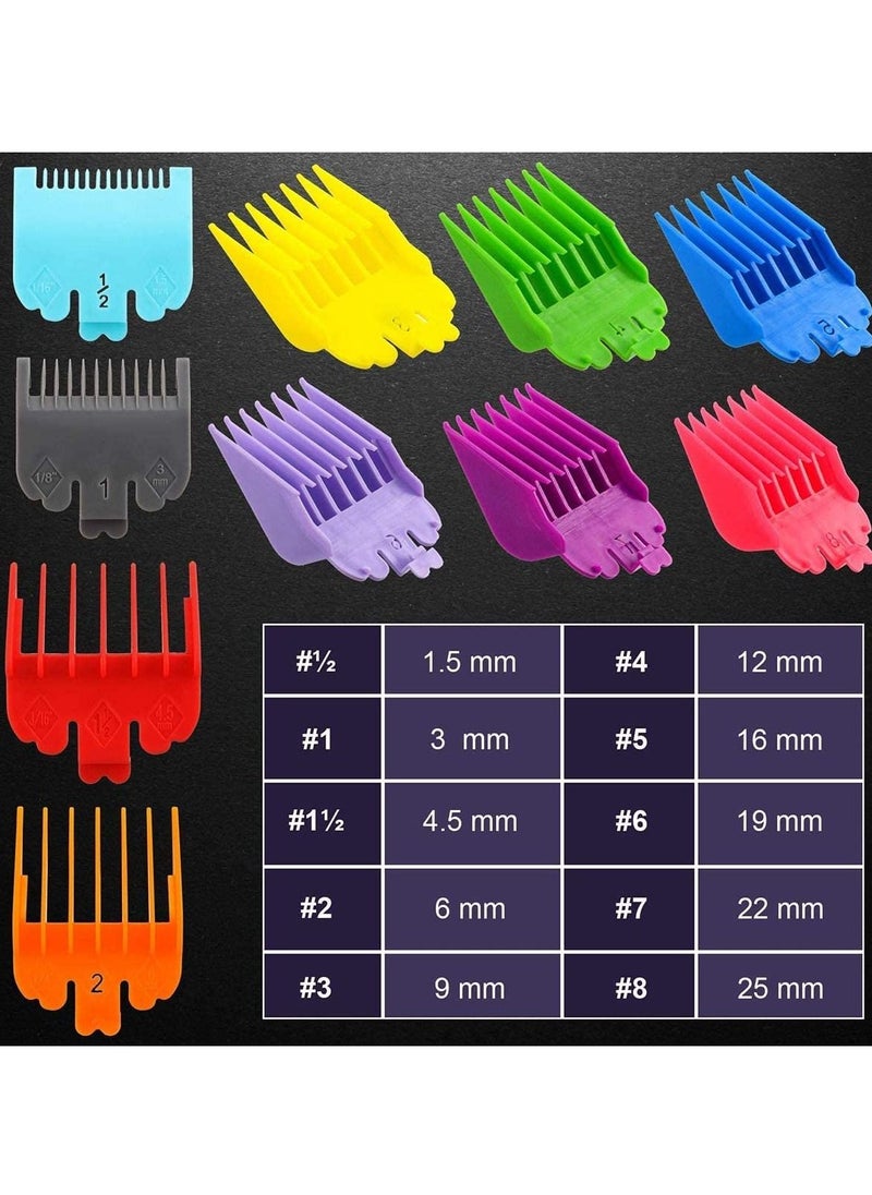 KASTWAVE - Hair Clipper Limit Guide Combs Replacement Guards Set Attachment Guide Combs Compatible with Many Wahl Clippers and Trimmers,Hair Clipper Limit Comb Guide - Image 1