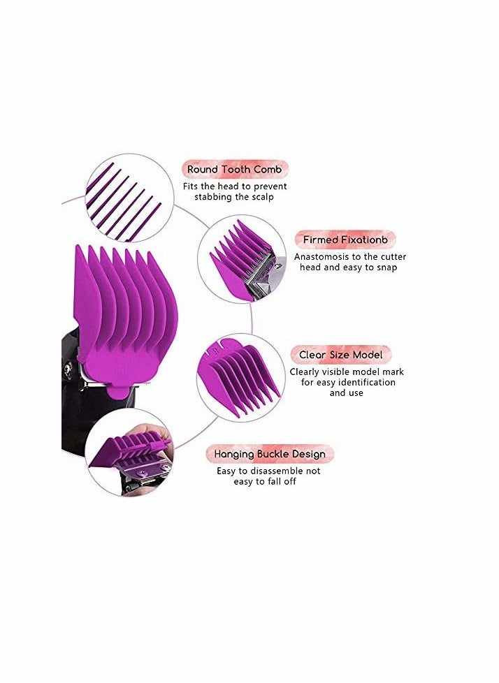 KASTWAVE - Hair Clipper Limit Guide Combs Replacement Guards Set Attachment Guide Combs Compatible with Many Wahl Clippers and Trimmers,Hair Clipper Limit Comb Guide - Image 1