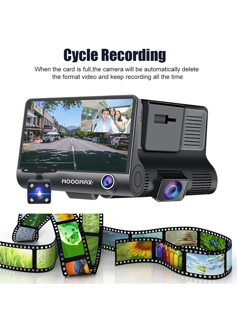 MOOGMAX - MOOGMAX MX-DR006 Full HD 1080P Dash Camera with Night Vision and 24-Hour Parking Monitoring - Image 1