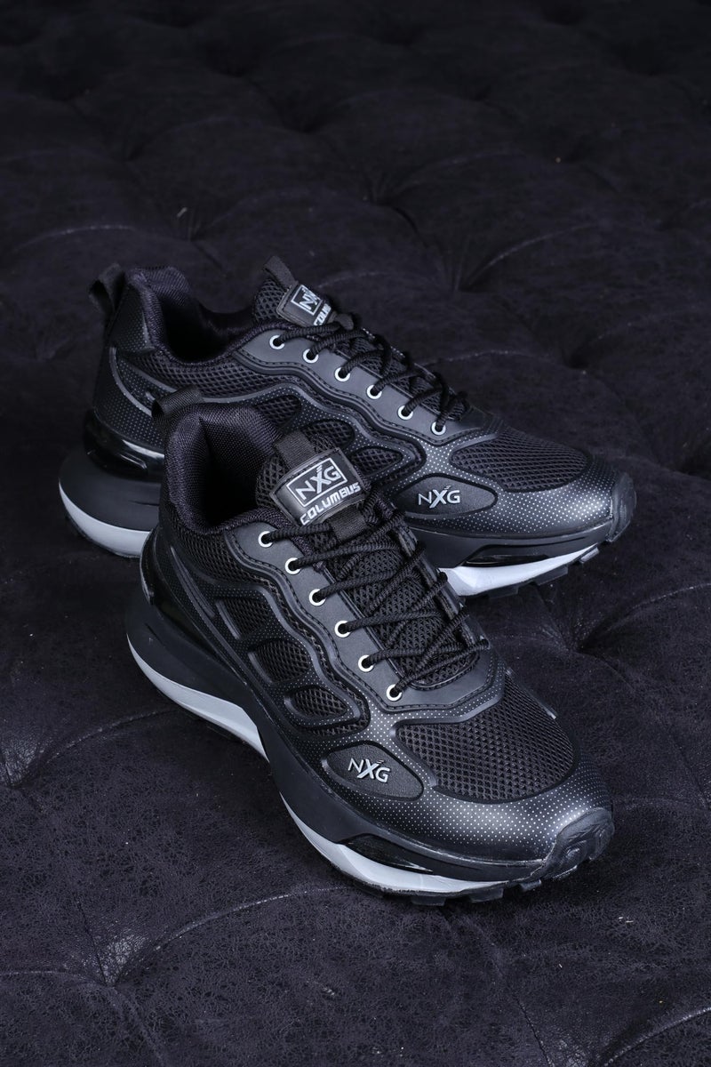 Columbus TRAILBLAZE Sports Shoe - Running Shoe| Walking Shoe| Training & Gym Shoe| Outdoors Shoe for Men's, (Black,Silver), UK8 - Image 2