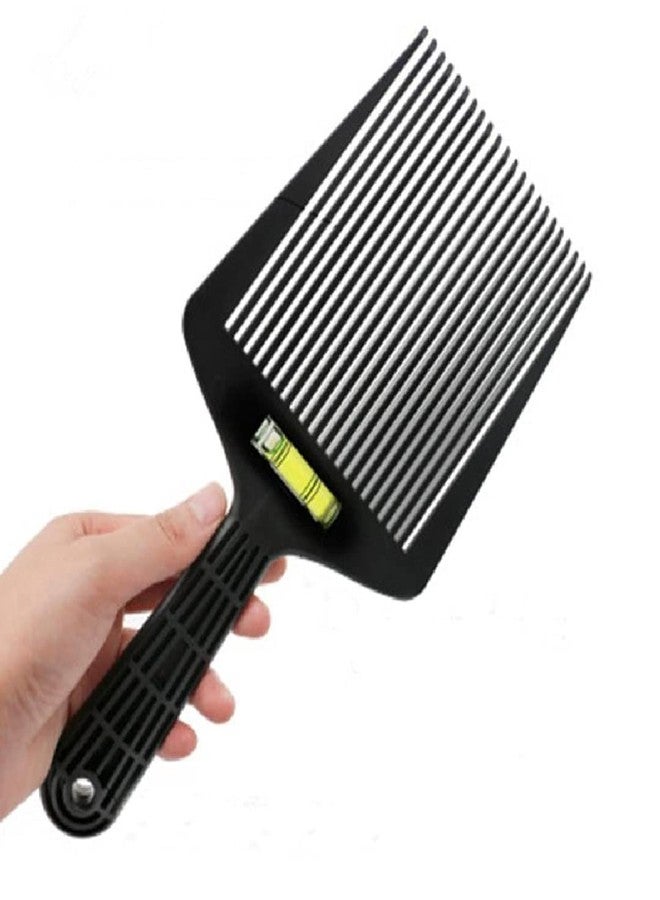 Eforlike Barber Flat Top Comb with level Bang Liquid Oil Hair Cutting Angle Adjustment Large Teeth Comb Styling Tool (black) - Image 1