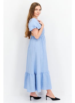 ASTR The Label Women Pain Midi Dress, Blue  - Image 4